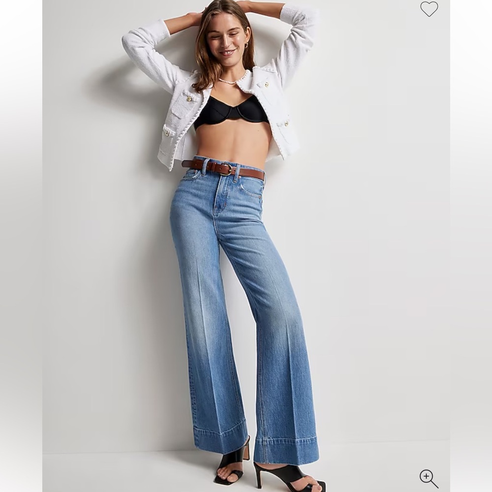 J. Crew Blue Wide Leg Flare Jeans